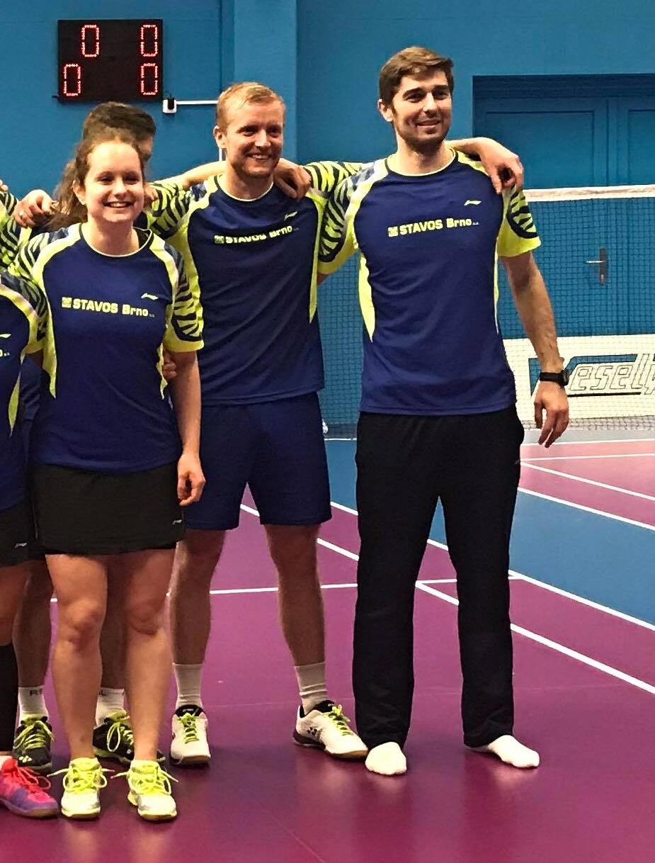 Spoluhráči Martina Repiská, Søren Toft Hansen a Lukasz Moreň.